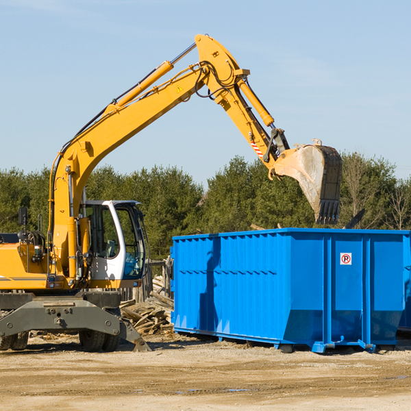 how many times can i have a residential dumpster rental emptied in Pine Valley